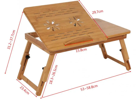 Escritorio Plegable de Bambú para Laptop