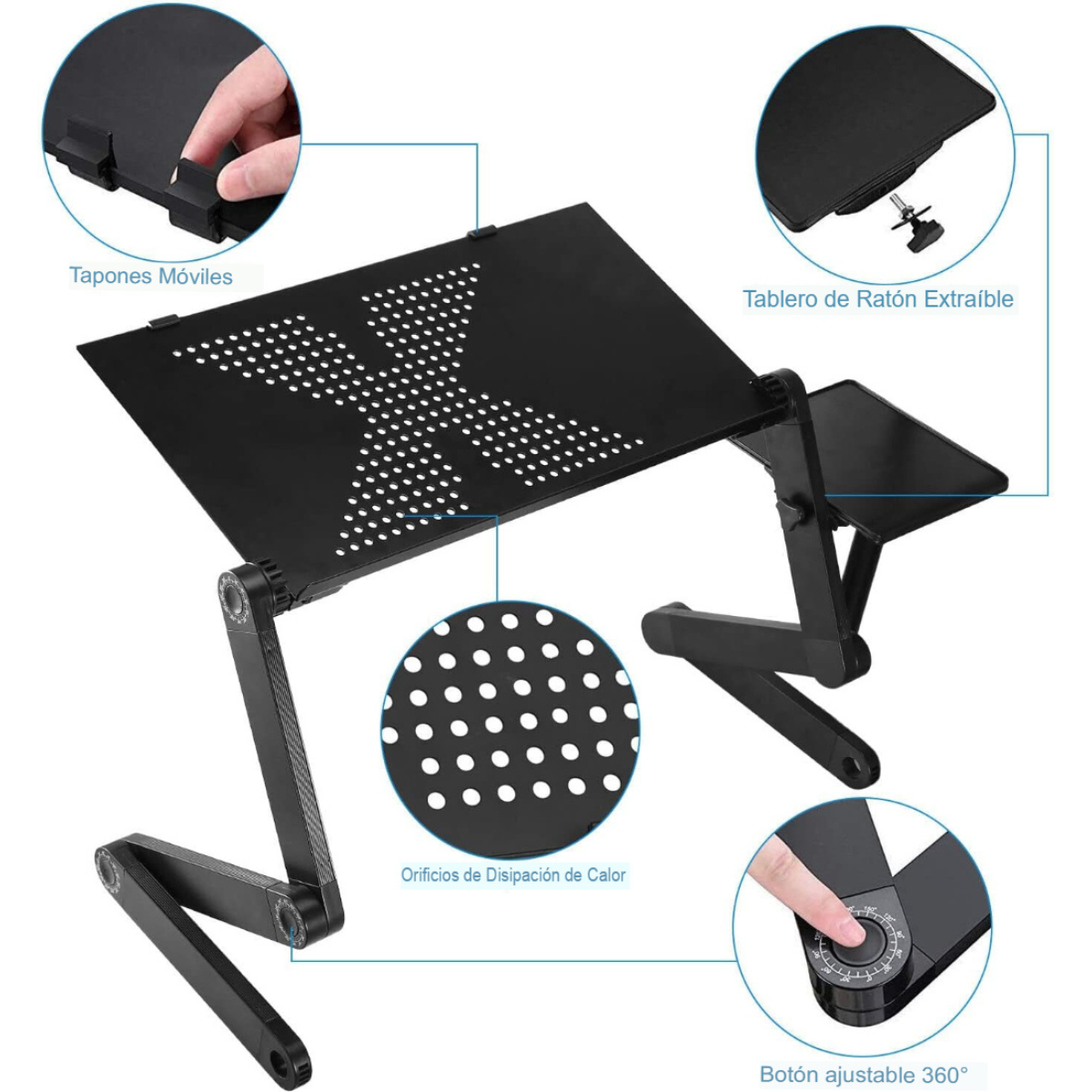 Escritorio Plegable de Metal para Laptop