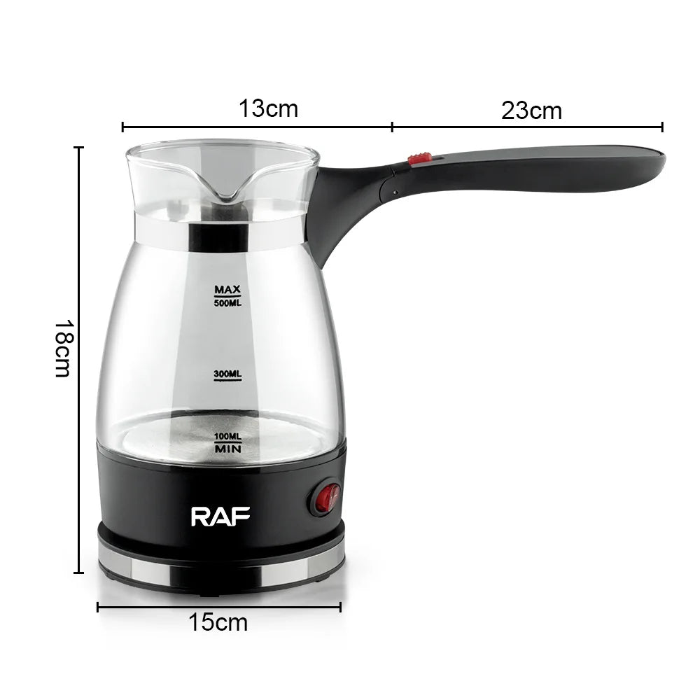Cafetera Eléctrica Turca de Vidrio 500ml